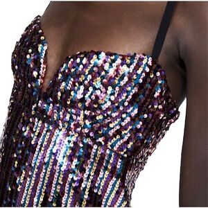 ZARA Dress Confetti Black Sequin Size M • BLOGGER FAVORITE • NEW WITH TAGS •